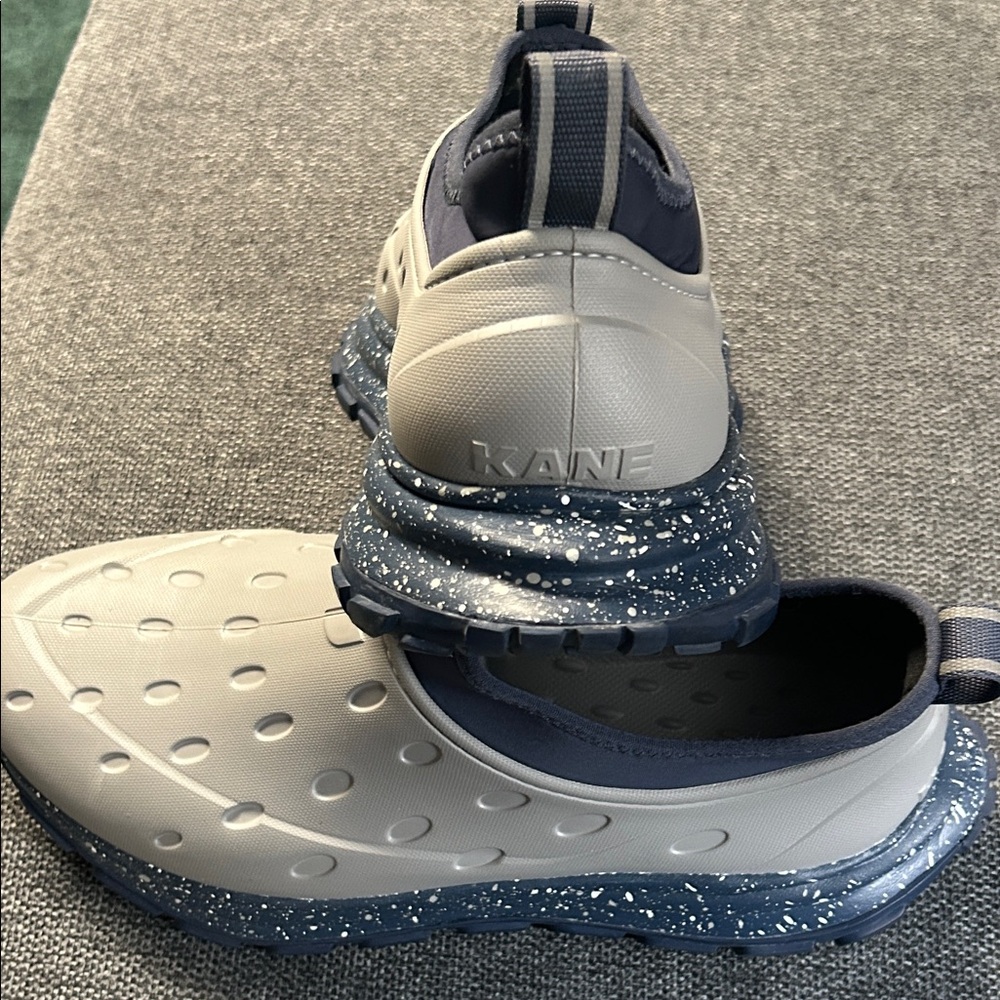 Kane Gray and Blue active recovery Slip-On Shoes